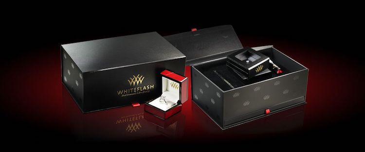Whiteflash's red packaging box 