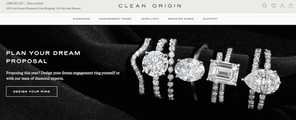 Clean Origin Homepage