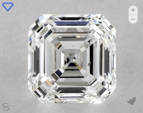 Lab-Created 1.05 Carat Asscher Diamond from James Allen