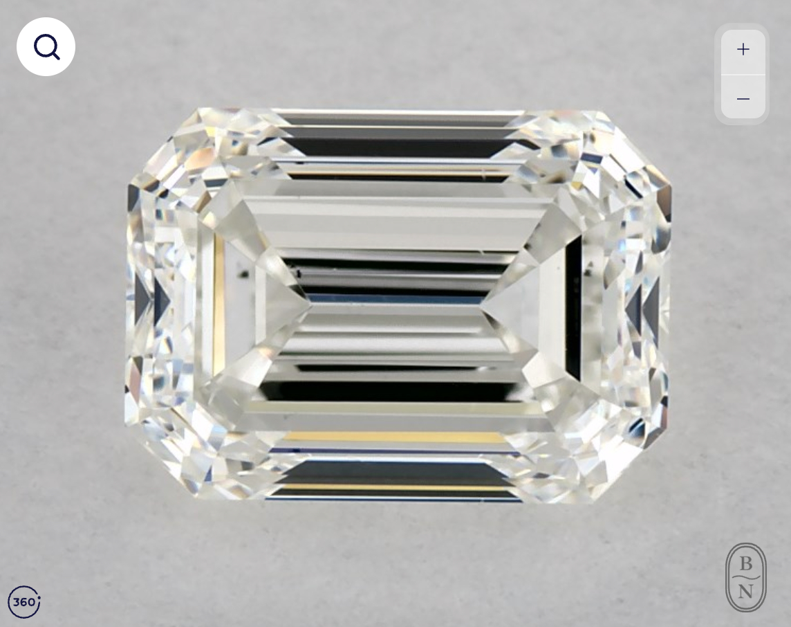 GIA 1.00 Carat Emerald Diamond